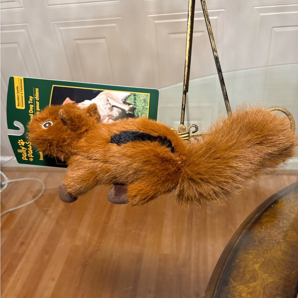 Pally Paws 15” Squirrel 🐿️ Dog Toy w/ Squeaker, Cuddle Toy New Very Solf